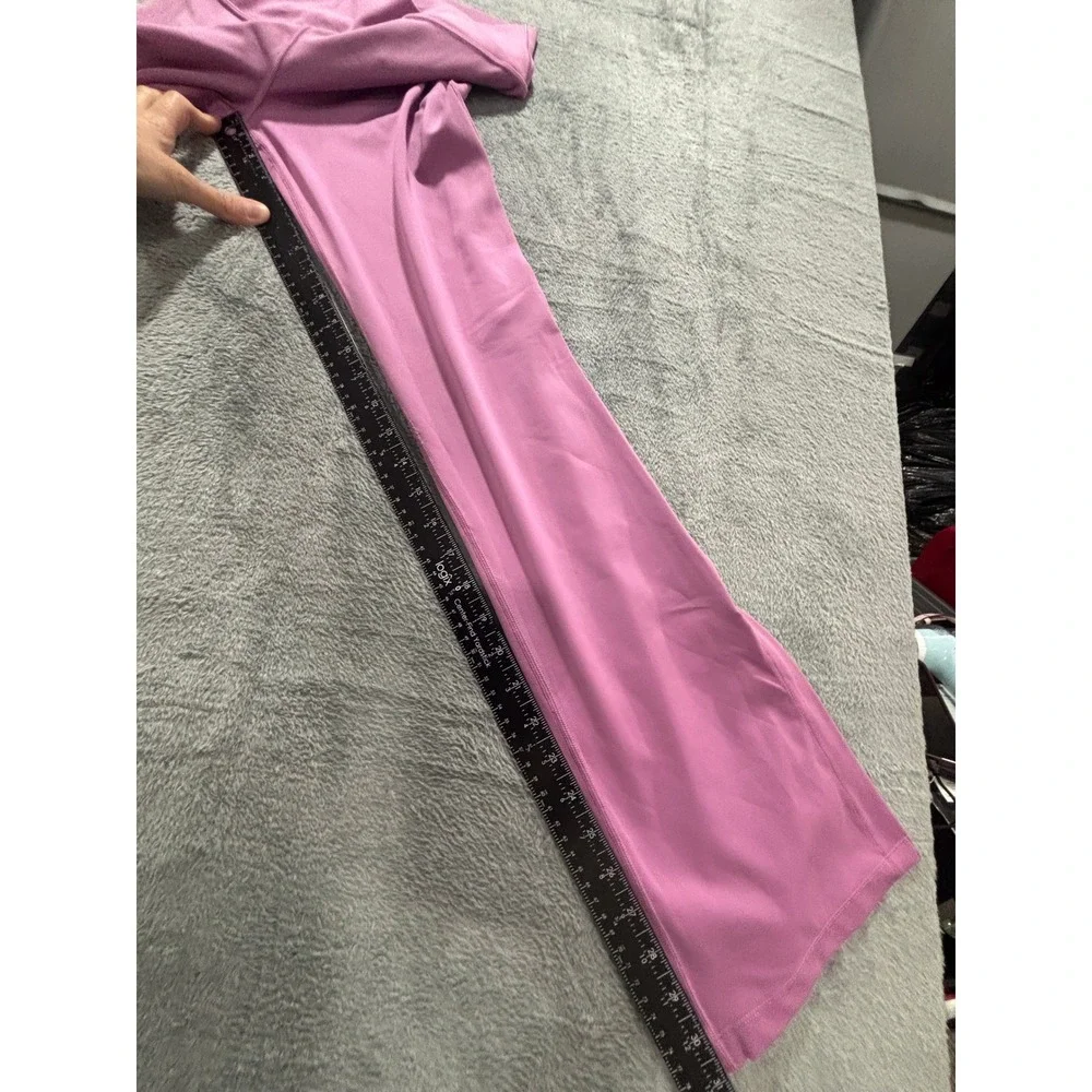 Athleta Girl XXL/16 Pink Transcend Crossover Flare Pants Athleisure Casual